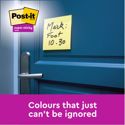 Post-it Super Sticky Z-Notes 76 mm x 76 mm Canary Yellow (Pack 16 + 4 FREE) 7100234211