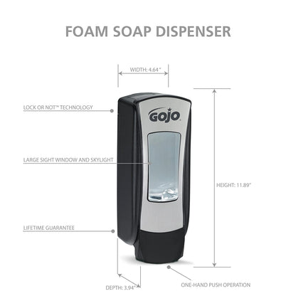 Purell / Gojo {ADX} Chrome Manual Dispenser 1250ml