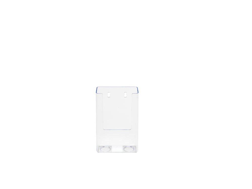 Deflecto Flat Back Literature Holder DL Portrait Clear 76001