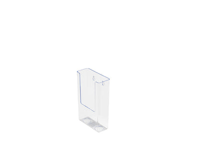 Deflecto Flat Back Literature Holder DL Portrait Clear 76001