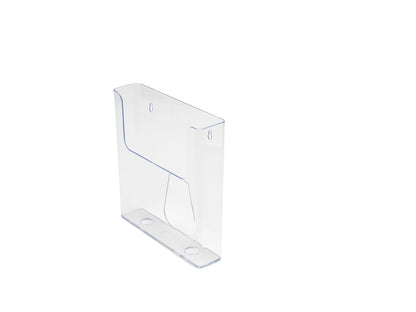 Deflecto Flat Back Literature Holder A4 Portrait Clear 76401