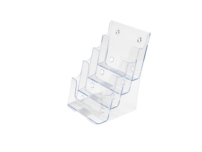 Deflecto Literature Holder 4 Tier A5 Portrait Clear 77901