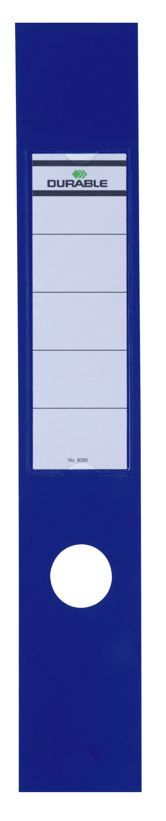 Durable Ordofix Lever Arch File Spine Label PVC 60x390mm Blue (Pack 10) 809006 - NWT FM SOLUTIONS - YOUR CATERING WHOLESALER