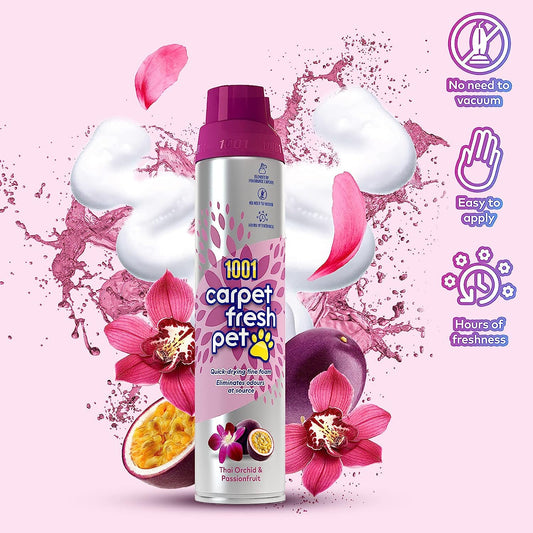 1001 Carpet Fresh Thai Orchid & Passion Fruit 300ml - NWT FM SOLUTIONS - YOUR CATERING WHOLESALER
