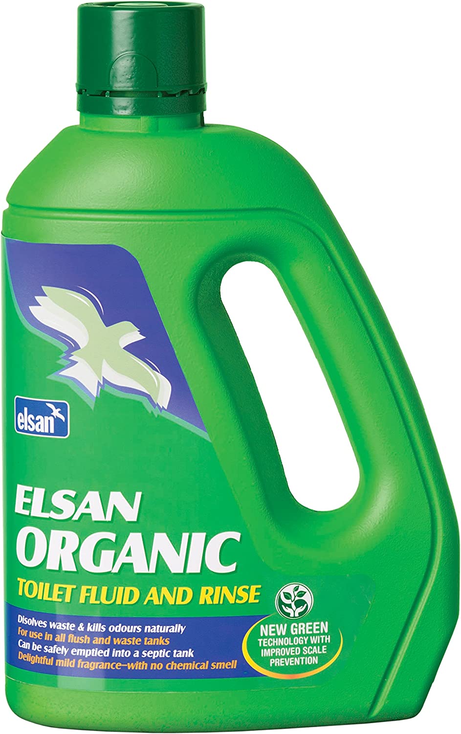 Elsan Organic Toilet Fluid for Motorhomes Green 2 Litre