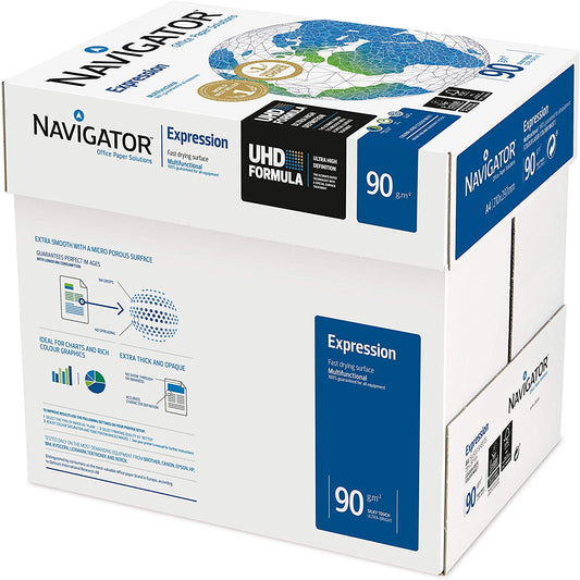Navigator Expression A4 90gsm White Copier Paper (500 Sheet) - NWT FM SOLUTIONS - YOUR CATERING WHOLESALER