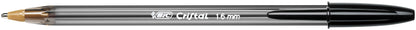 Bic Cristal Ballpoint Pen 1.6mm Tip 0.42mm Line Black (Pack 50) - 880648