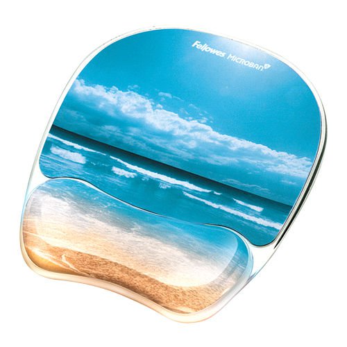 Fellowes Sandy Beach Mousepad Wrist Support 9179301 - NWT FM SOLUTIONS - YOUR CATERING WHOLESALER