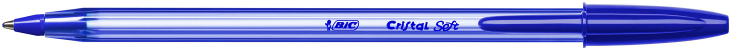 Bic Cristal Soft Ballpoint Pen 1.2mm Tip 0.35mm Line Blue (Pack 50) - 951434