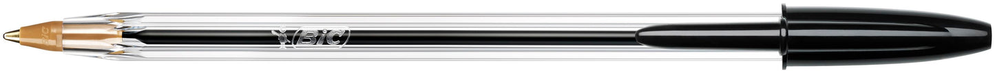 Bic Cristal Ballpoint Pen 1.0mm Tip 0.32mm Line Black (Pack 50) - 8373632