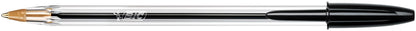 Bic Cristal Ballpoint Pen 1.0mm Tip 0.32mm Line Black (Pack 50) - 8373632