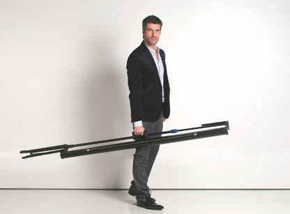 Bi-Office Portable Tripod Projection Screen 1750x1750mm Black Border Black Housing - 9D006021