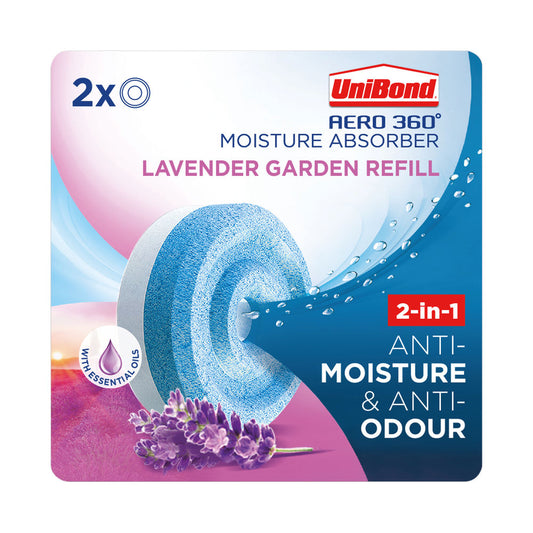 Unibond Aero 360 Lavender Garden Refills Pack 2's - NWT FM SOLUTIONS - YOUR CATERING WHOLESALER