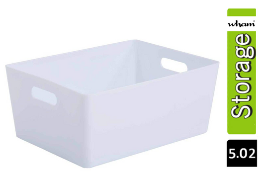 Wham White Rectangular Studio Basket 5.02 11.5 Litre - NWT FM SOLUTIONS - YOUR CATERING WHOLESALER