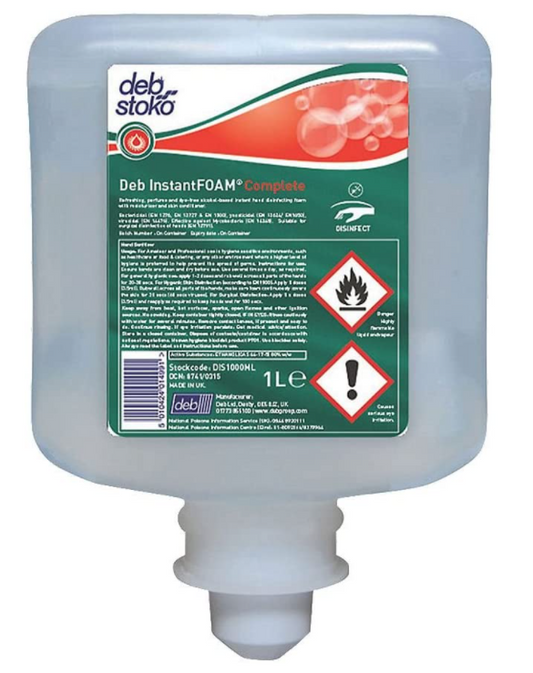 Deb Instant FOAM Complete Cartridge 1L {DIS1000ML} - NWT FM SOLUTIONS - YOUR CATERING WHOLESALER