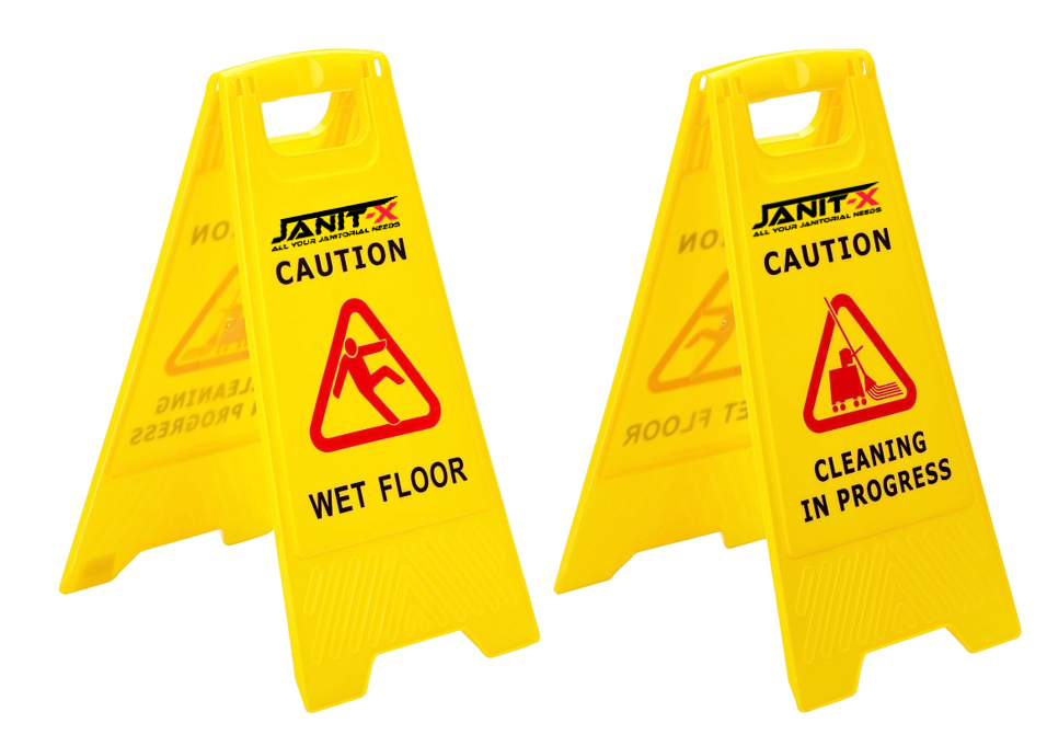 Janit-X Yellow A Frame Wet Floor Sign