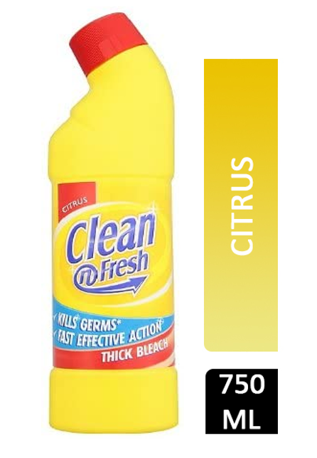Clean And Fresh Citrus Bleach 750ml - NWT FM SOLUTIONS - YOUR CATERING WHOLESALER