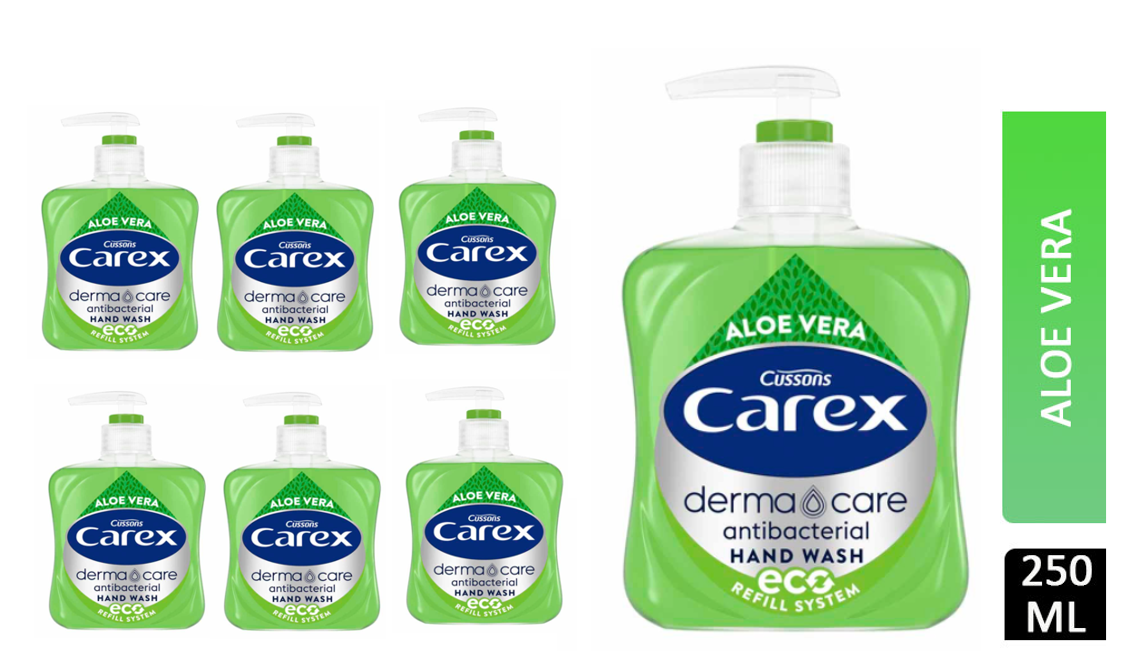 Carex Antibacterial Aloe Vera 250ml - NWT FM SOLUTIONS - YOUR CATERING WHOLESALER