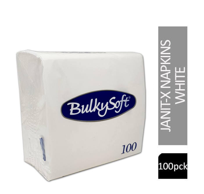 Janit-X Paper Napkins White 40cm x 40cm 100's - NWT FM SOLUTIONS - YOUR CATERING WHOLESALER