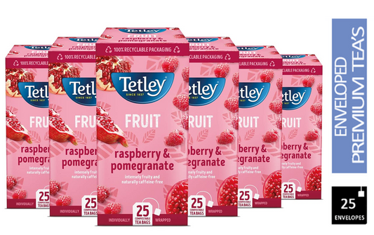 Tetley Raspberry & Pomegranate Envelopes 25's - NWT FM SOLUTIONS - YOUR CATERING WHOLESALER