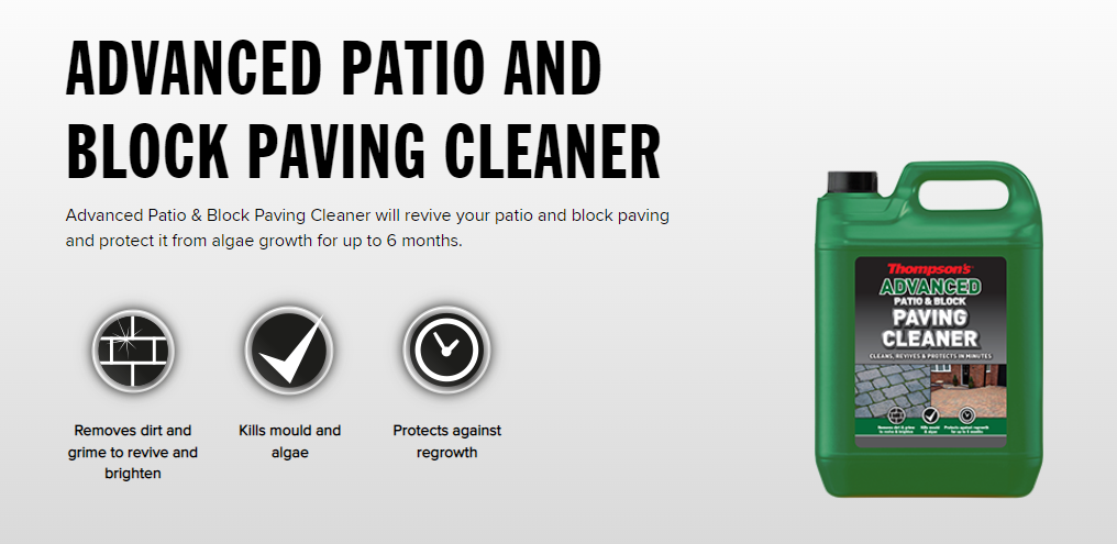 Thompson's Advanced Patio & Block Paving Cleaner 5 Litre