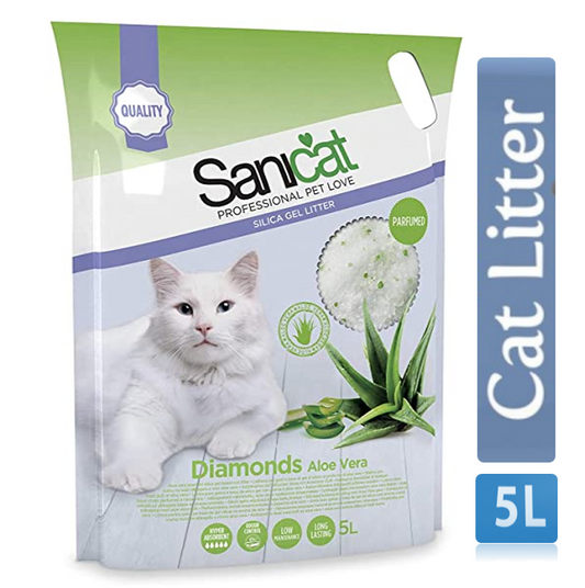 Sanicat Professional Diamonds Aloe Vera Litter 5 Litre - NWT FM SOLUTIONS - YOUR CATERING WHOLESALER