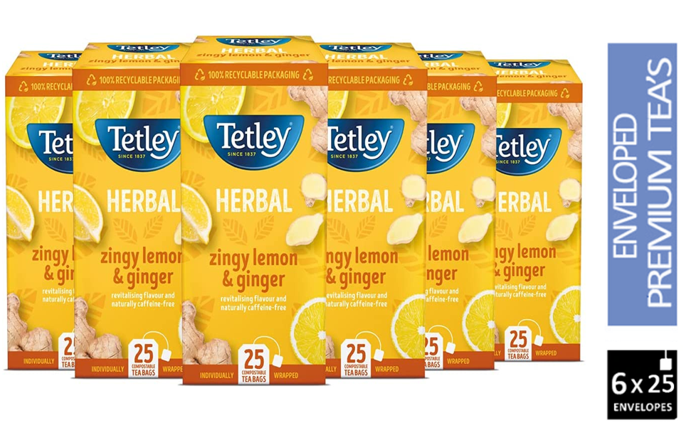 Tetley Lemon & Ginger 25's - NWT FM SOLUTIONS - YOUR CATERING WHOLESALER