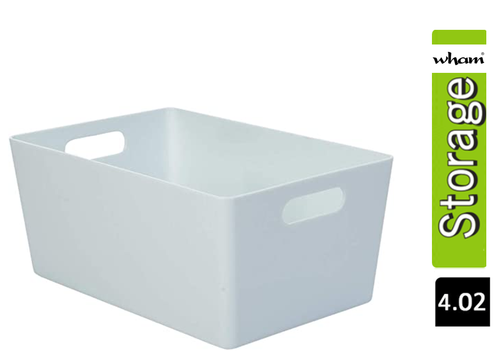 Wham White Rectangular Studio Basket 4.02 3.9 Litre - NWT FM SOLUTIONS - YOUR CATERING WHOLESALER