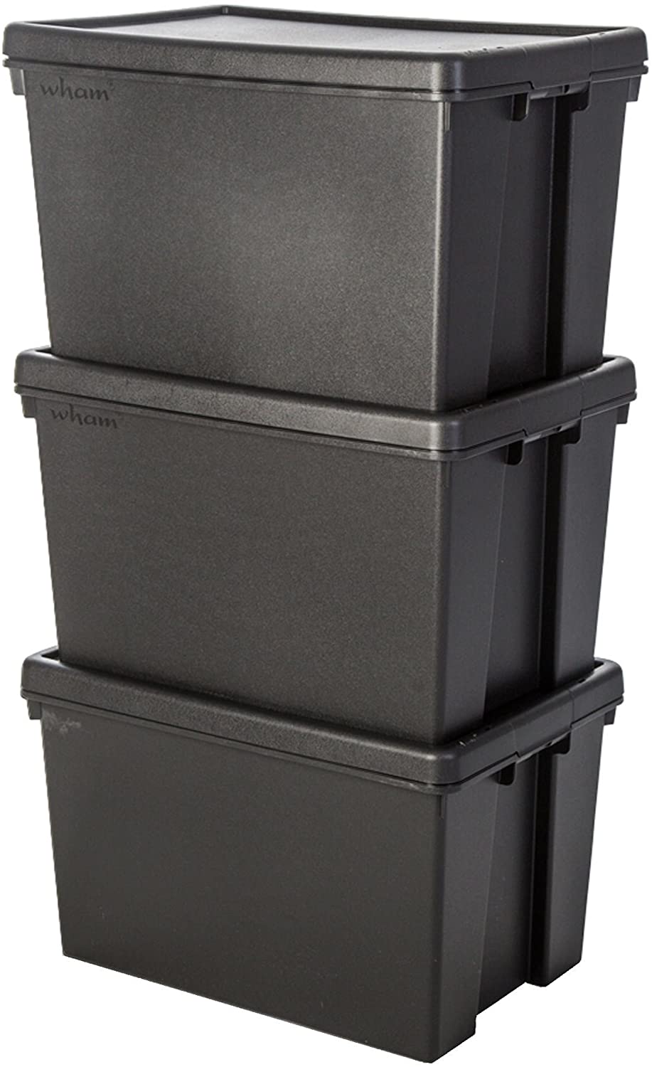 Wham Bam Black Recycled Storage Box 62 Litre