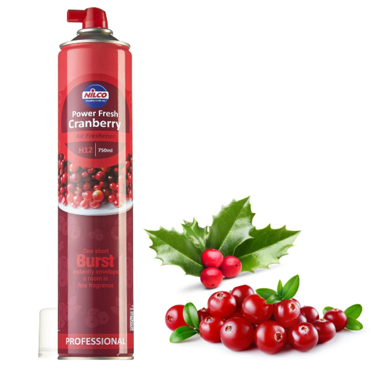 Nilco H12 High Power Fresh Cranberry Air Freshener 750ml - NWT FM SOLUTIONS - YOUR CATERING WHOLESALER