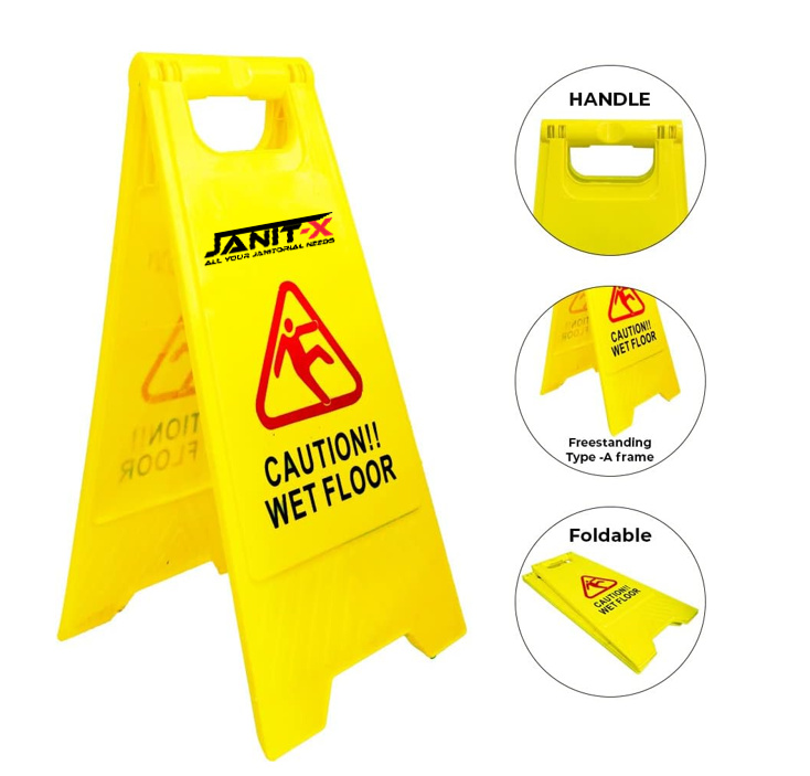 Janit-X Yellow A Frame Wet Floor Sign