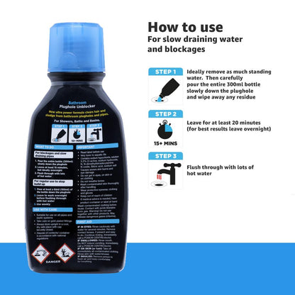 Buster Plughole Unblocker Bathroom 300ml