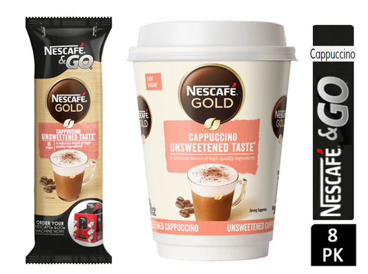 Nescafe & Go Cappuccino Cups (Sleeve of 8) - NWT FM SOLUTIONS - YOUR CATERING WHOLESALER