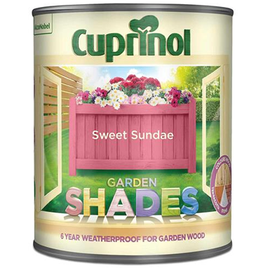 Cuprinol Garden Shades SWEET SUNDAE 1 Litre - NWT FM SOLUTIONS - YOUR CATERING WHOLESALER