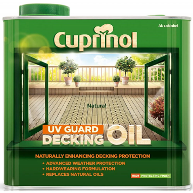 Cuprinol UV Guard Decking Oil NATURAL 2.5 Litre - NWT FM SOLUTIONS - YOUR CATERING WHOLESALER