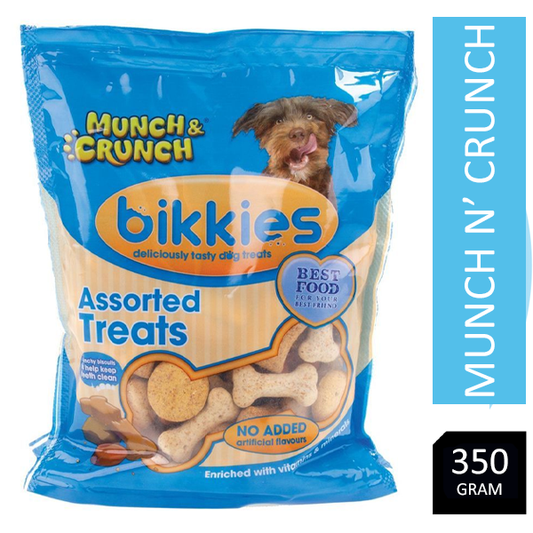 Munch & Crunch Dogs Bikkies Assorted Treats 400g - NWT FM SOLUTIONS - YOUR CATERING WHOLESALER