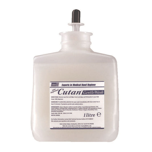 Deb Cutan Gentle Wash Lotion Soap 1 Litre (CUG39J) - NWT FM SOLUTIONS - YOUR CATERING WHOLESALER