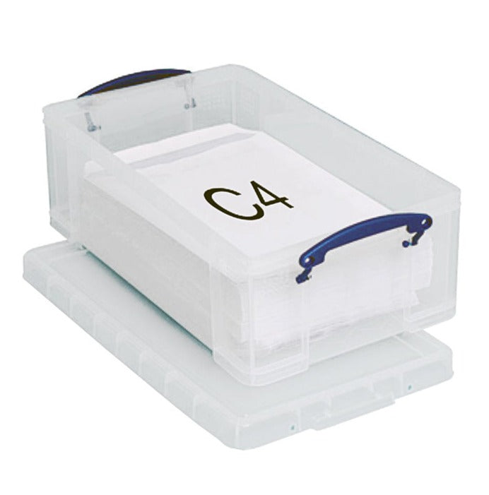 Really Useful Clear Plastic Storage Box 12 Litre - NWT FM SOLUTIONS - YOUR CATERING WHOLESALER