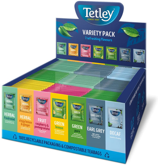 Tetley String & Tagged Variety Pack 90's - NWT FM SOLUTIONS - YOUR CATERING WHOLESALER