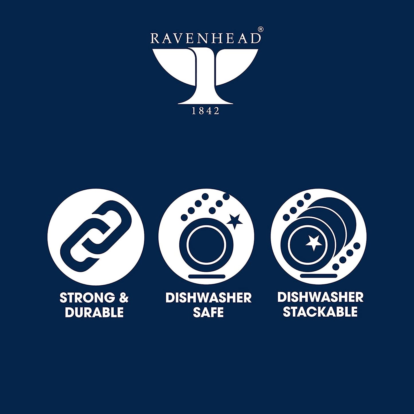 Ravenhead Entertain 80ml Set Of 2 Espresso Cup & Saucer