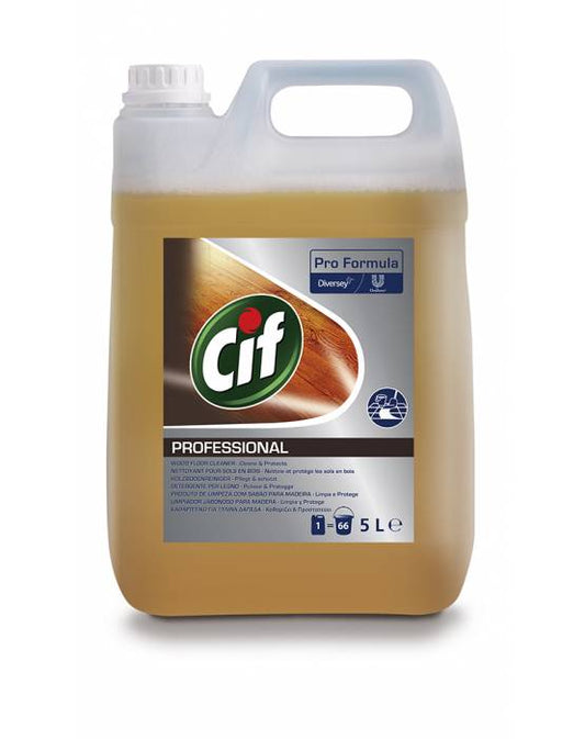 Cif Professional Wood Floor Cleaner 5 Litre - NWT FM SOLUTIONS - YOUR CATERING WHOLESALER