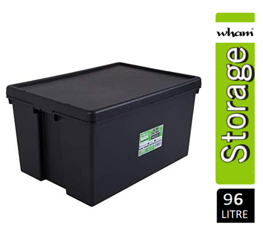 Wham Bam Black Recycled Storage Box 96 Litre - NWT FM SOLUTIONS - YOUR CATERING WHOLESALER
