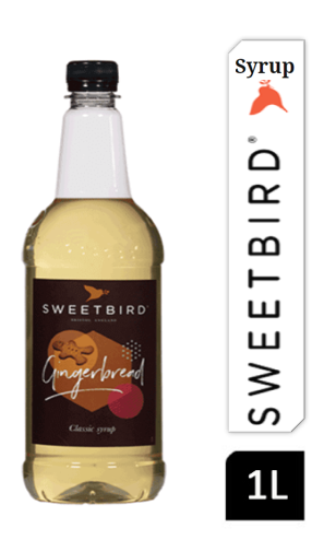 Sweetbird Gingerbread Coffee Syrup 1litre (Plastic) - NWT FM SOLUTIONS - YOUR CATERING WHOLESALER