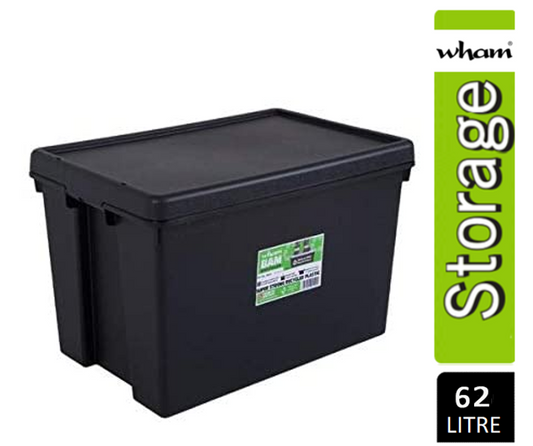 Wham Bam Black Recycled Storage Box 62 Litre - NWT FM SOLUTIONS - YOUR CATERING WHOLESALER