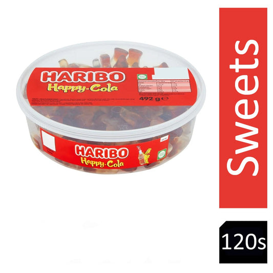 Haribo Happy Cola Tub 120's - NWT FM SOLUTIONS - YOUR CATERING WHOLESALER