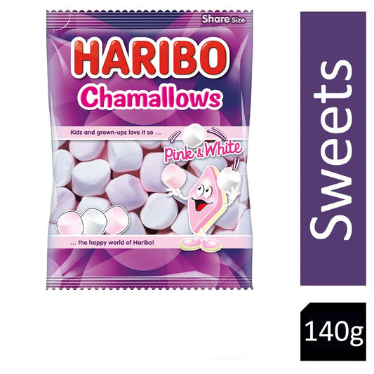 Haribo Chamallows Pink & White 140g - NWT FM SOLUTIONS - YOUR CATERING WHOLESALER