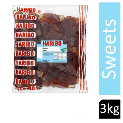 Haribo Giant Cola Bottles 3kg Bag - NWT FM SOLUTIONS - YOUR CATERING WHOLESALER