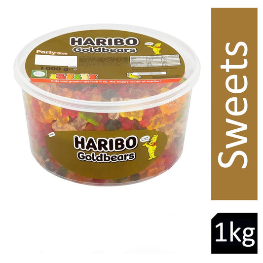 Haribo Gold Bears 1kg Drum - NWT FM SOLUTIONS - YOUR CATERING WHOLESALER