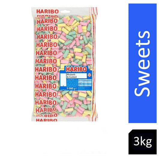 Haribo Rhubarb & Custard 3kg  - NWT FM SOLUTIONS - YOUR CATERING WHOLESALER