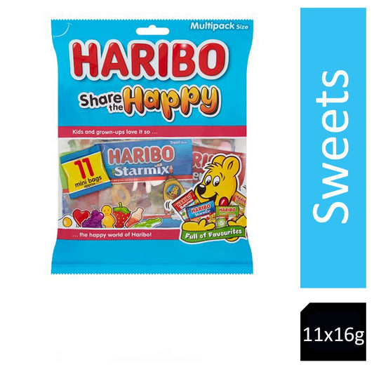 Haribo Share The Happy 11x16g - NWT FM SOLUTIONS - YOUR CATERING WHOLESALER